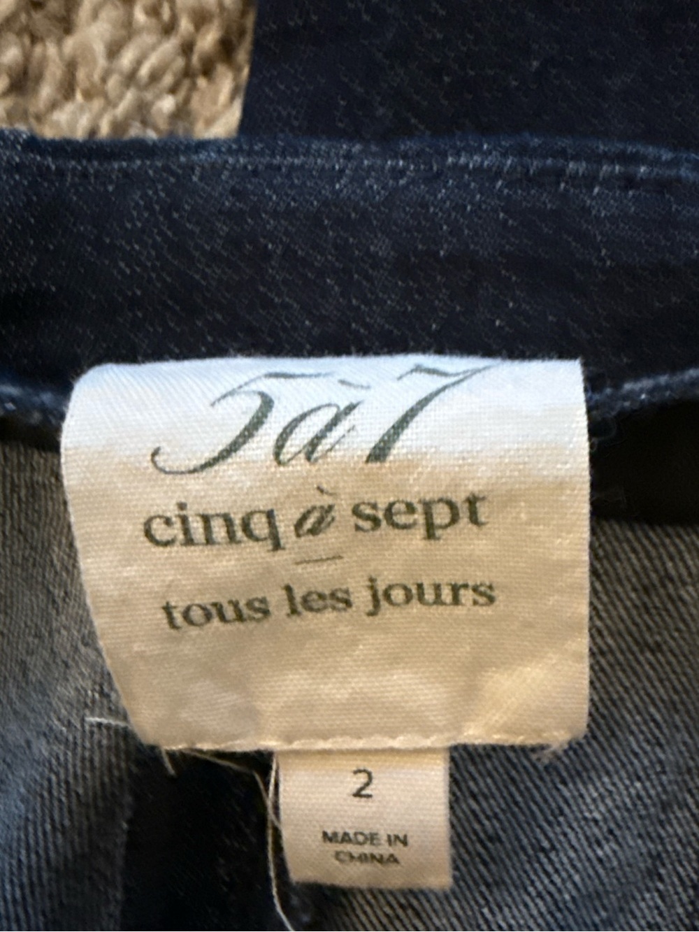 Cinq a Sept Jewel Cropped Carolina Pant Indigo Business Casual Women’s Size 2 - Picture 13 of 14